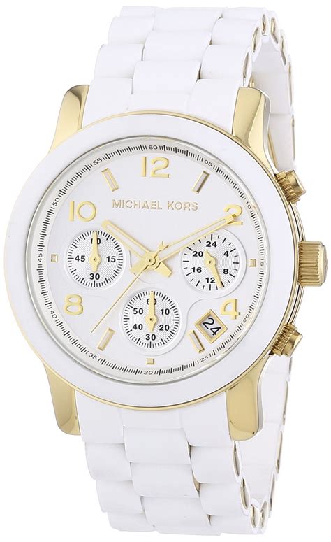 reloj michael kors mk5145|Women's White Michael Kors Chronograph Watch MK5145.